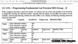 C program to check capacity seats filled not filled [upl. by Cruickshank]