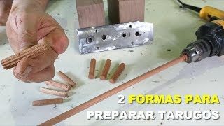 2 FORMAS DE HACER TARUGOS FÁCIL  PASO A PASO  TUTORIAL DE CARPINTERÍA [upl. by Huan190]