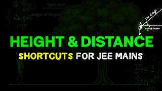 Height amp Distance for JEE Mains  Shortcuts to solve Quickly  Past Year JEE Mains Problem [upl. by Lorene]