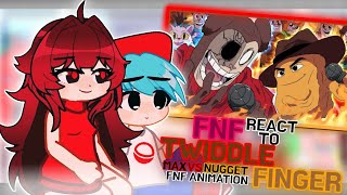 FNF React to TwiddleFinger Max Vs Nugget Animation  Gachalife2  Credit in Description [upl. by Sky293]