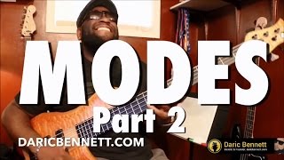 THE MODES Part 2  Bass Tips  Daric Bennetts Bass Lessons [upl. by Sherourd728]