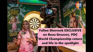 Fallon Sherrock on Beau Greaves decision NOT to go to Ally Pally  World Series ninedarter amp more [upl. by Zitella]