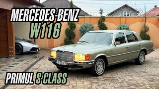 MercedeBenz W116 280 S  Primul SCLass  Test Drive [upl. by Nanete]