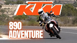 ESPECTACULAR¡ KTM 890 ADVENTURE Review y prueba completa [upl. by Htezil]