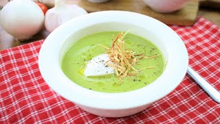 Creamy Pea Soup  How to make Green Peas Soup  Fuzz amp Buzz [upl. by Guerra204]