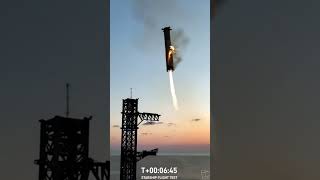 SpaceX Super Heavy Booster made its 1st return amp capture by the launch tower 10132024 [upl. by Nelleeus]