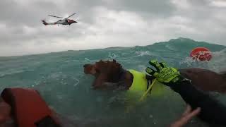 DRAMATIC Rescue US Coast Guard Saves Man and Dog from Hurricane Helene [upl. by Christoper]