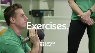 How to Perform a Kettlebell Squat  Nuffield Health [upl. by Lerual]