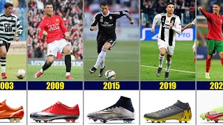 Cristiano Ronaldo  The Evolution of CR7 Football boots 20022022 [upl. by Hite]