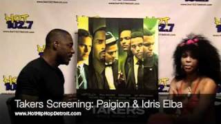 Paigion of HOT 1027  Takers Premiere W Idris Elba [upl. by Denyse]