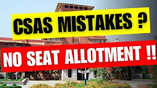 CSAS PG REGISTRATION MISTAKES  DU PG ADMISSION [upl. by Johnsson]