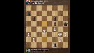 Vladimir Kramnik vs Ernesto Inarkiev • 33rd ECC Open 2017 [upl. by Rabbaj653]