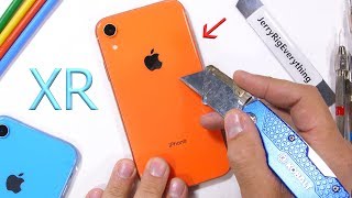 iPhone XR Durability Test  is the cheap iPhone weak [upl. by Donadee]