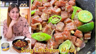 SISIG LUNCHEON MEAT  Easy Delata Recipe  Connh Cruz [upl. by Alleinad465]