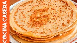 Crepes caseras [upl. by Annoirb139]