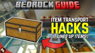 Item Transportation Tricks  Minecraft Bedrock Guide S3 EP39 [upl. by Jenesia]