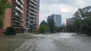 Mississauga Flood  August 17th 2024 [upl. by Esalb]