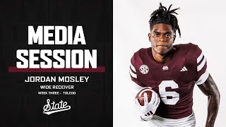 FOOTBALL  Jordan Mosley  Week Three Media Session [upl. by Blum]