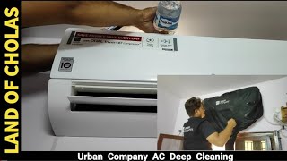 Urban Company Split AC Deep Cleaning LandofCholas [upl. by Odilo]