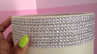 DIY How to Sparkle amp Bling Out a Lamp Shade  by The Frugalnista [upl. by Myke]