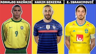 Ronaldo Nazario vs Benzema vs Ibrahimovic [upl. by Nelly]