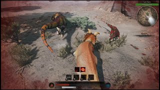 Path of Titans Albertaceratops vs a Salt Flats Duo  Part 2 of 4  Alio amp Allo Annihilated [upl. by Bedad191]