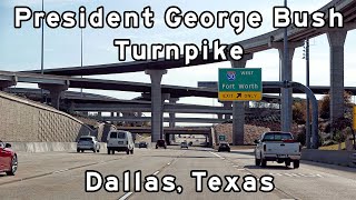 President George Bush Turnpike  Dallas Texas  December 2022 [upl. by Atis]