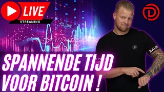 Spannende Tijden Voor Bitcoin   Live Koers Update Bitcoin amp Aandelen [upl. by Huesman]