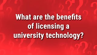 WARF FAQs What are the benefits of licensing a university technology [upl. by Htidra]