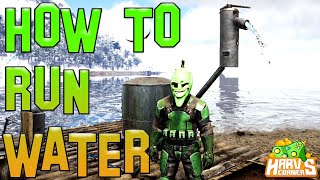 Ark How Run Water And Hide Pipes  Ark Survival Evolved [upl. by Asirehc]