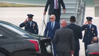 President Biden arrives at Dobbins Air Reserve Base ahead of Atlanta debate [upl. by Tobi]