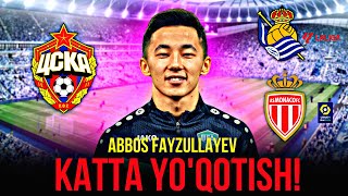 ABBOS FAYZULLAYEV KATTA YO’QOTISH FAYZULLAYEV CSKA UCHUN BU JUDA KATTA YO’QOTISH [upl. by Cornie475]