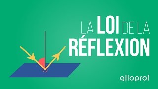 La loi de la réflexion  Physique  Alloprof [upl. by Ardnasal45]