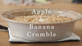 Tokyo Bakery Quick and Easy Apple Banana Crumble [upl. by Hurff]