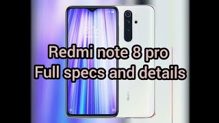 redmi note 8 pro full details in 1 minute [upl. by Eniger]