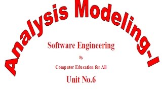 Analysis ModelingI ERD DFD Software Engineering Computer Education for All Unit No6 [upl. by Hadley]