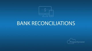 Property Accounting Software Bank Reconciliation 1 Minute Demo [upl. by Witt]