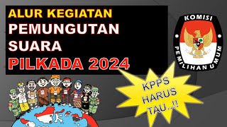 Alur Kegiatan KPPS Ketika Pemungutan Suara di Pilkada 2024 [upl. by Airdnas]