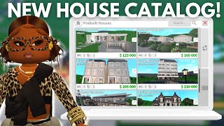 NEW BLOXBURG UPDATE  prebuilt houses realistic bills new materials amp items [upl. by Byron]