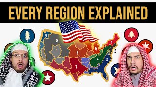 Every Cultural Region Of The United States Explained  Arab Muslim Brothers Reaction [upl. by Accebber]