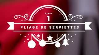 Comment faire un Pliage de Serviettes  Etape 1 [upl. by Evan308]