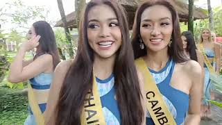 Miss Grand International 2022 Day 7 • Interviewing contestants after sportswear competition [upl. by Cutter]