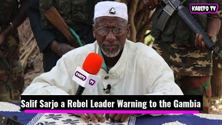 A warning to the Gambian Government by Salif Sarjo a rebel leader of Casamance [upl. by Lebbie]