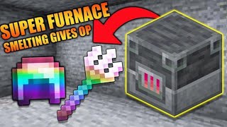 Minecraft But Smelting Gives OP Items [upl. by Bean]