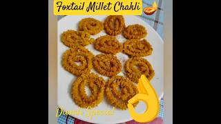 Foxtail Millet Chakli diwalispecial milletrecipes healthy diwalifood [upl. by Papotto]