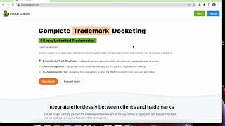 Docket Dragon  Trademark Docketing [upl. by Yrocej]