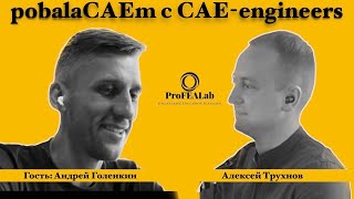 подкаст quotpobalaCAEm с CAEинженерамиquot Выпуск 6 Гость Андрей Голенкин [upl. by Essinger]