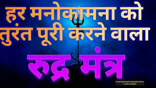 हर मनोकामना तुंरत पूरी करने वाला रुद्र मंत्र 🪔महा शक्ति शालीॐ नमो भगवते रुद्राय नमः [upl. by Knapp]