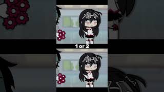 1 or 2 gacha nikesha gachalife gachatiktok gachaclub gachatrend edit [upl. by Oidualc]