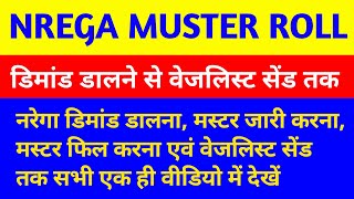 nrega muster roll kaise nikale muster roll kaise fill kare [upl. by Leal]